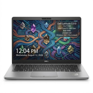 Dell Latitude 5310 | 13.3" FHD | Intel Core i5-10th Gen | 8GB RAM | 256GB SSD | Windows 10/11 Pro (Leased)