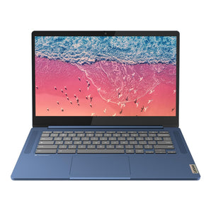Lenovo IdeaPad Slim 3 Chromebook Mediatek Kompanio 520 14" (35.56cm) FHD IPS 250 Nits Chromebook (8GB/128GB EMMC Storage/Chrome OS/HD 720p Camera/2Wx2 Stereo Speakers/Abyss Blue/1.3Kg), 82XJ002RHA