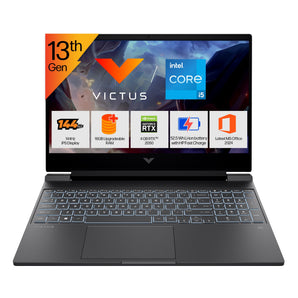 HP Victus, 13th Gen Intel Core i5-13420H, 4GB RTX 2050, 16GB DDR4 (Upgradeable) 512GB SSD, 144Hz, IPS, 300 nits, FHD, 15.6''/39.6cm, Win11, M365* Office24, Mica Silver, 2.3kg, fa2703tx Gaming Laptop
